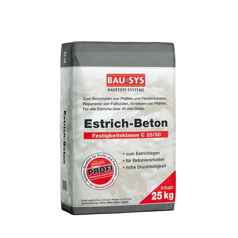 BAUSYS Estrich/Beton BE C25/30